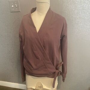 EUC Athleta Retroterry Wrap XXS in dusty rose